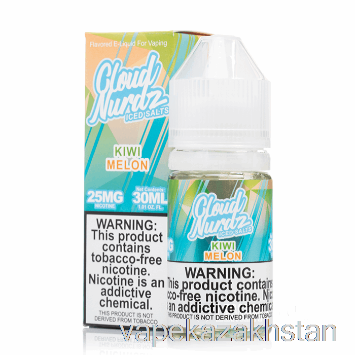 Vape Kazakhstan ICED Kiwi Melon - Cloud Nurdz Salts - 30mL 50mg